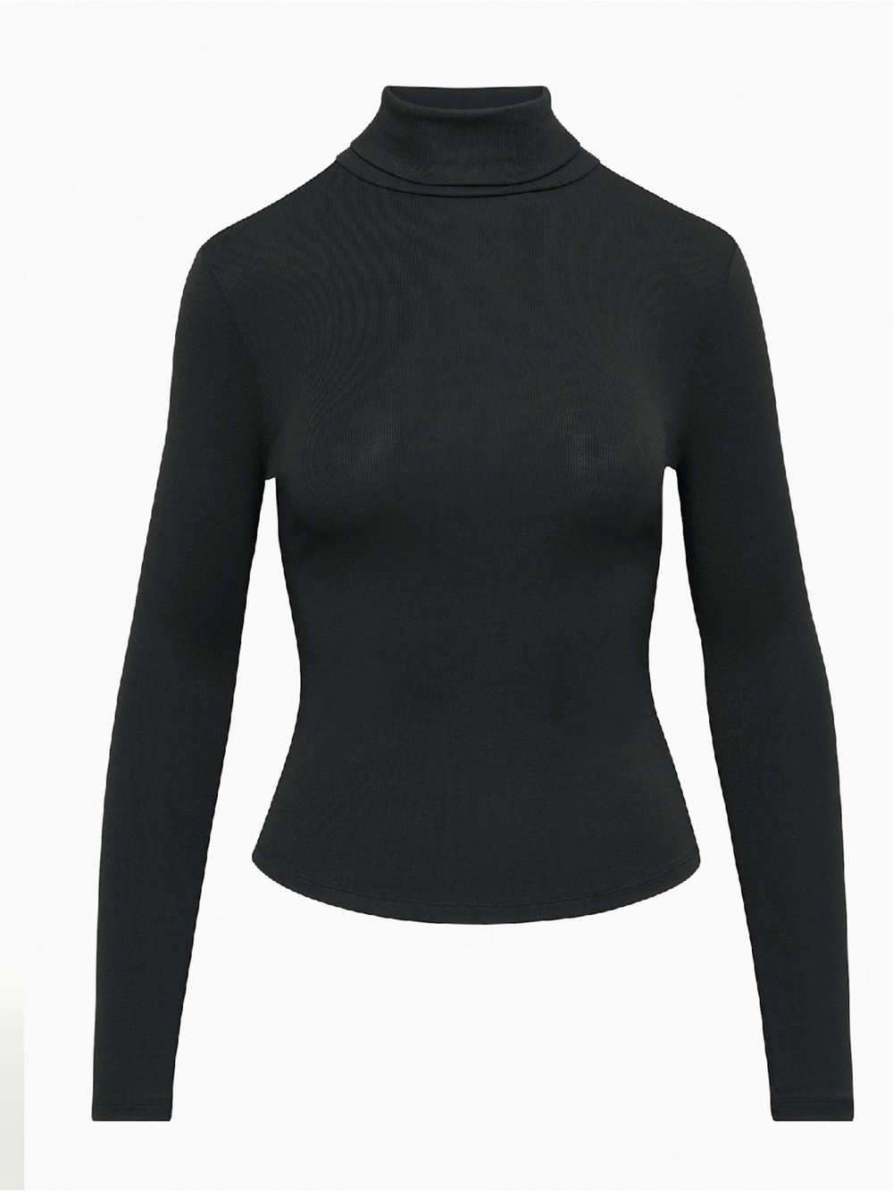 Sunday Best Black Turtleneck Long-Sleeve Top